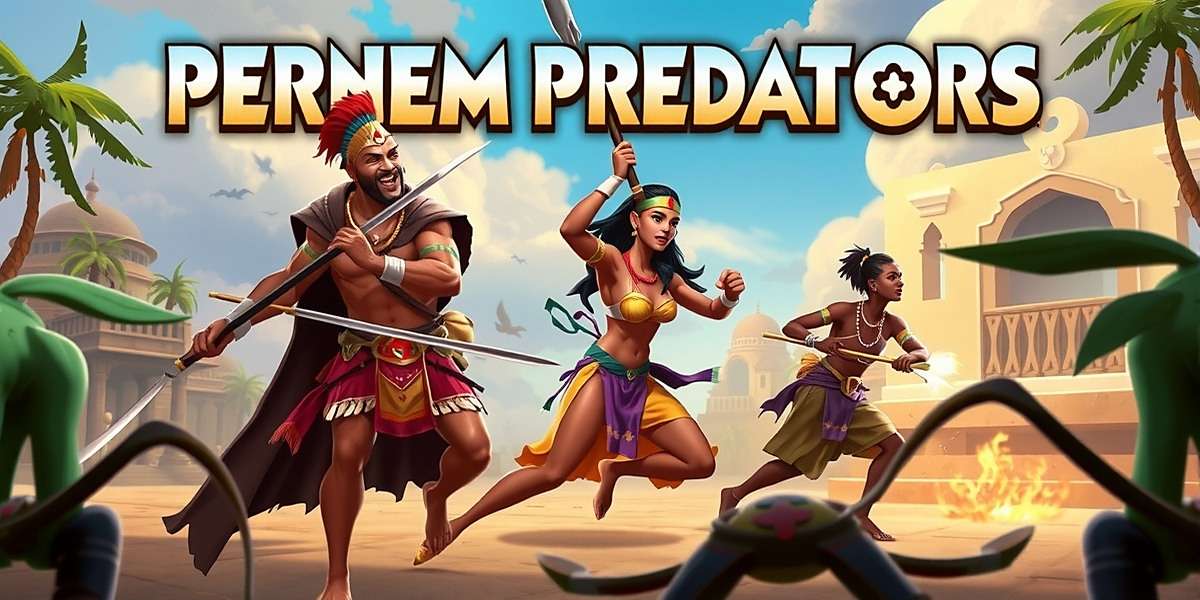 Pernem Predators Official Game Cover Pernem Predators game cover showing Indian warriors in traditional attire fighting enemies
